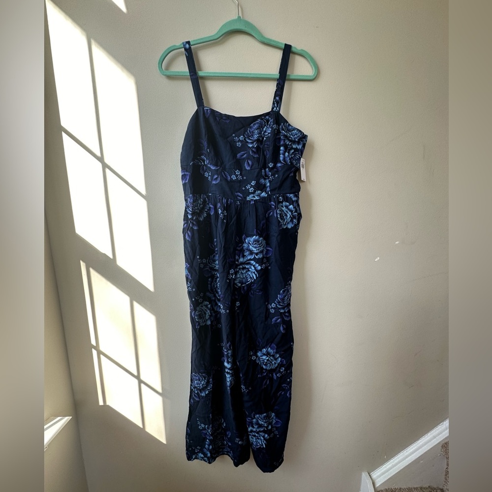 Old Navy | Royal Blue Floral Jumpsuit